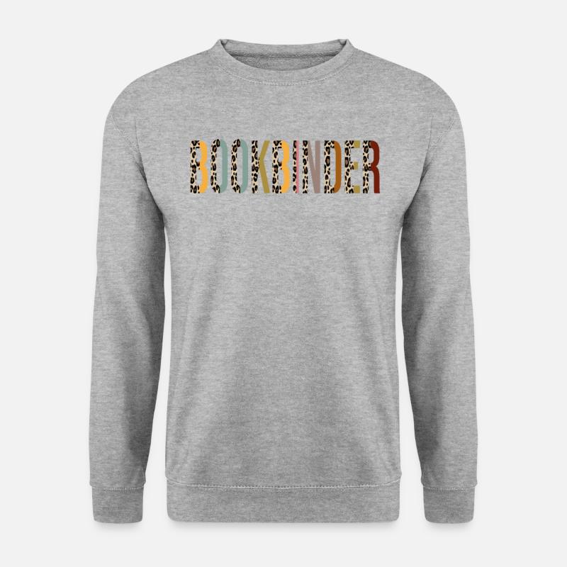 Buchbinder - Unisex Pullover - Weißgrau meliert