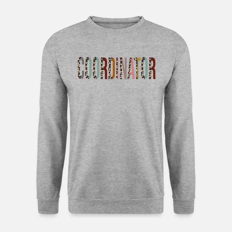 Koordinator - Unisex Pullover - Weißgrau meliert