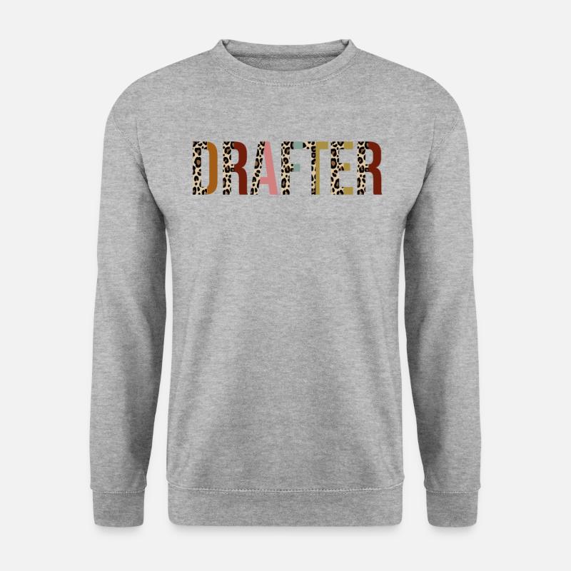 Verfasser - Unisex Pullover - Weißgrau meliert