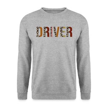 Chauffeur - Sweat-shirt Unisexe - gris chiné - Devant - Alina (178cm) & Michal (187cm)