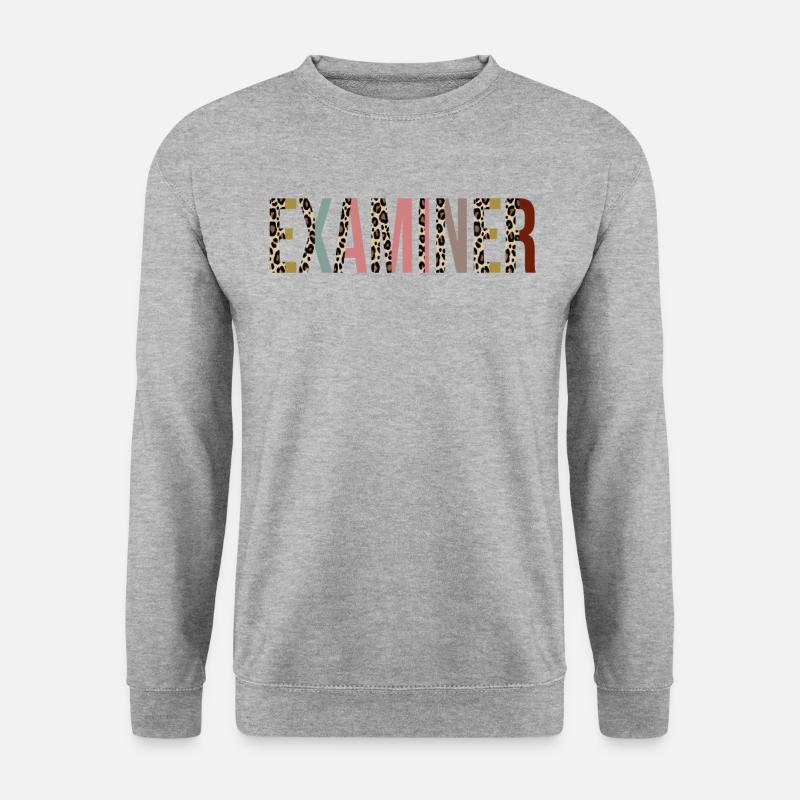 Prüfer - Unisex Pullover - Weißgrau meliert