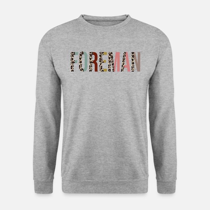 Vorarbeiter - Unisex Pullover - Weißgrau meliert