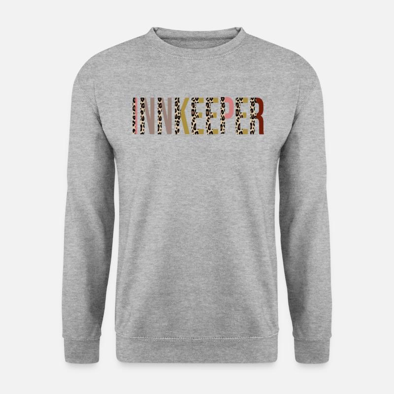 Gastwirt - Unisex Pullover - Weißgrau meliert
