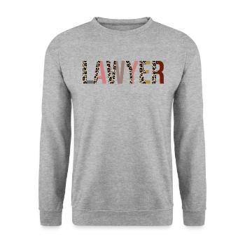 Avocat - Sweat-shirt Unisexe - gris chiné - Devant - Alina (178cm) & Michal (187cm)