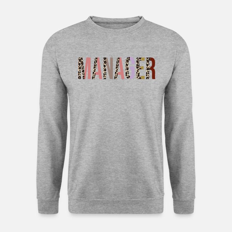 Manager - Unisex Pullover - Weißgrau meliert