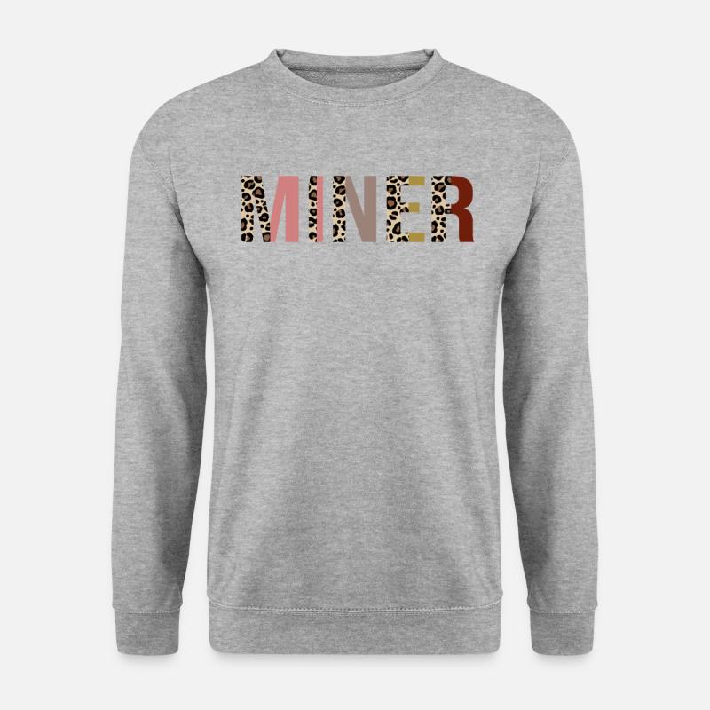 Linien - Unisex Pullover - Weißgrau meliert