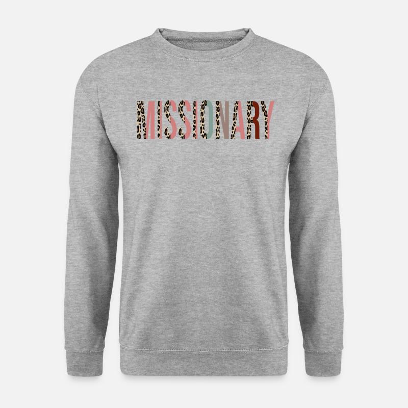 Missionar - Unisex Pullover - Weißgrau meliert