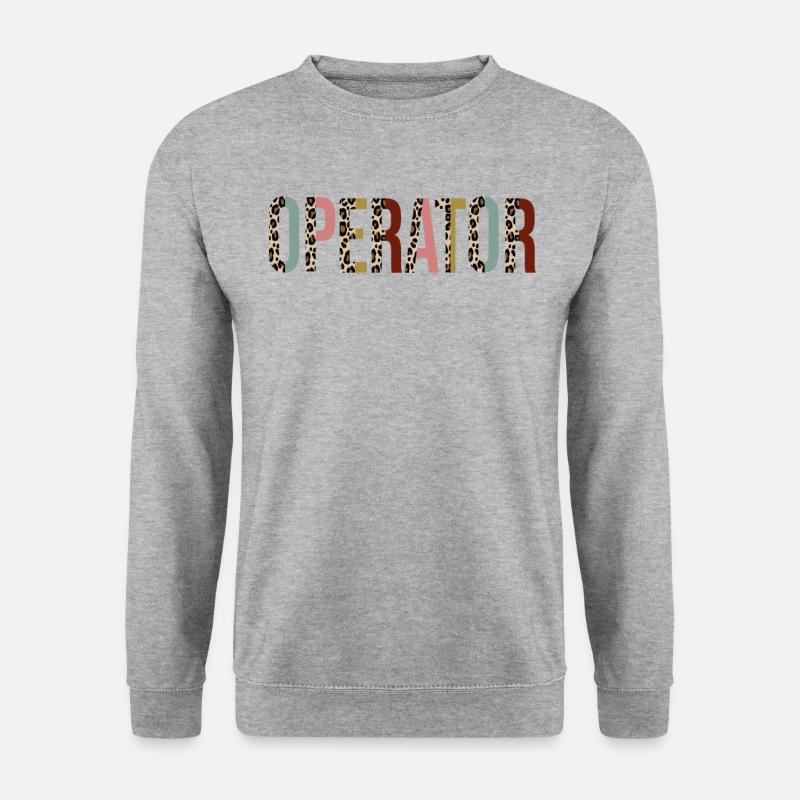 Operator - Unisex Pullover - Weißgrau meliert