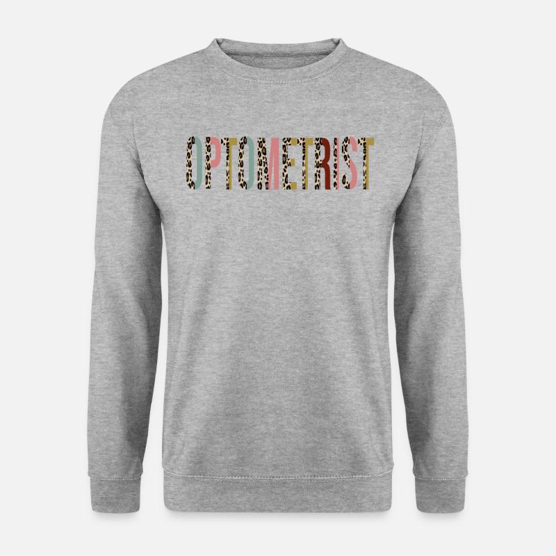 Optometrist - Unisex Pullover - Weißgrau meliert