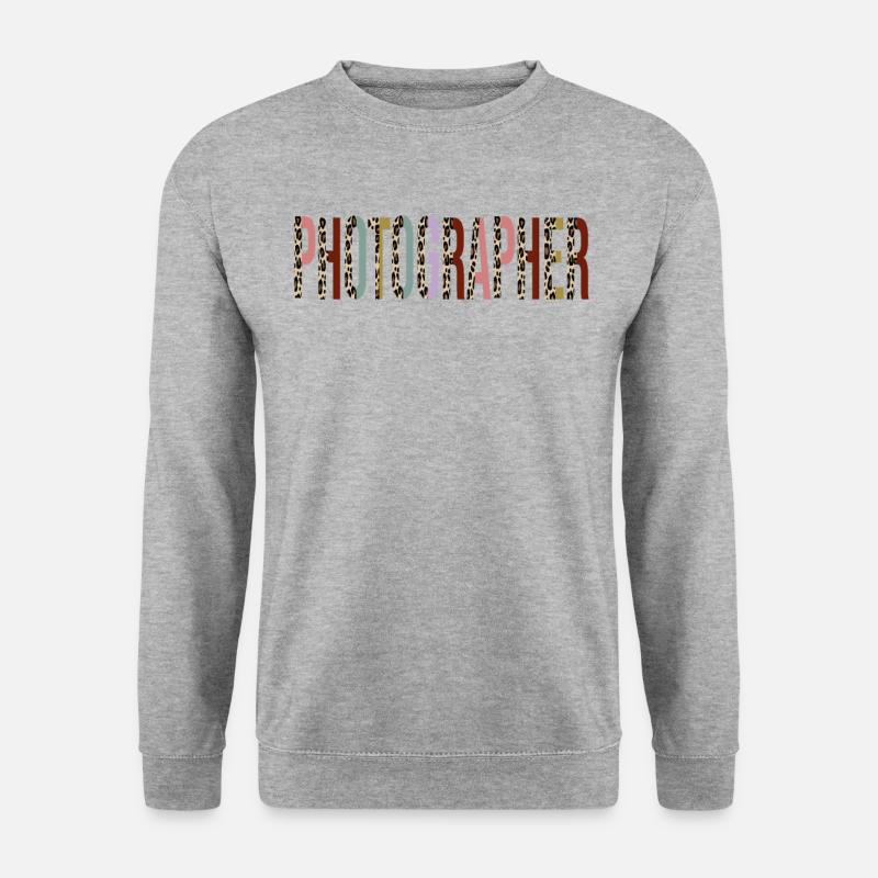Photograph - Unisex Pullover - Weißgrau meliert