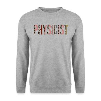 Physicien - Sweat-shirt Unisexe - gris chiné - Devant - Alina (178cm) & Michal (187cm)