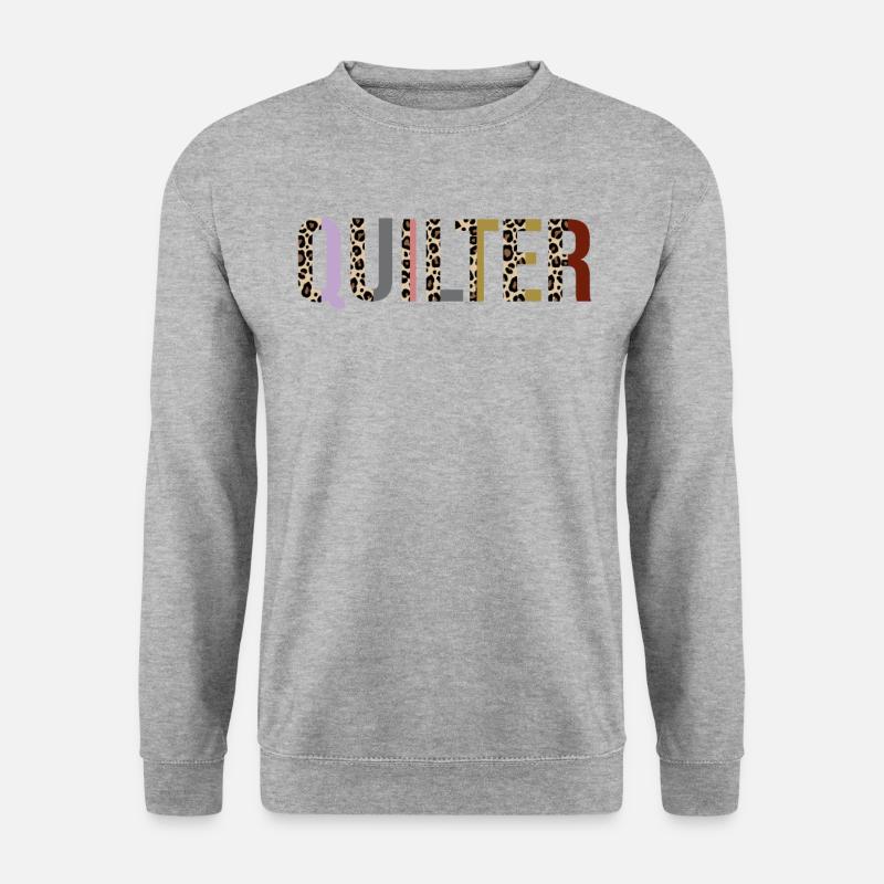 Quilter - Unisex Pullover - Weißgrau meliert