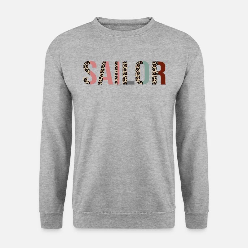 Matrose - Unisex Pullover - Weißgrau meliert