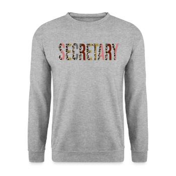 Secrétaire - Sweat-shirt Unisexe - gris chiné - Devant - Alina (178cm) & Michal (187cm)
