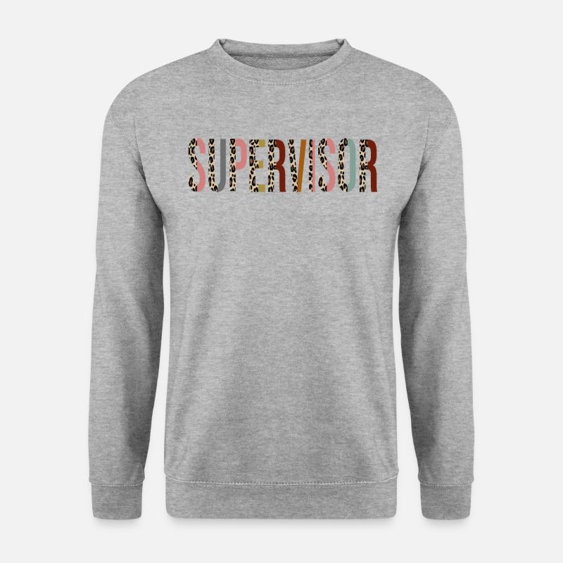 Aufseher - Unisex Pullover - Weißgrau meliert