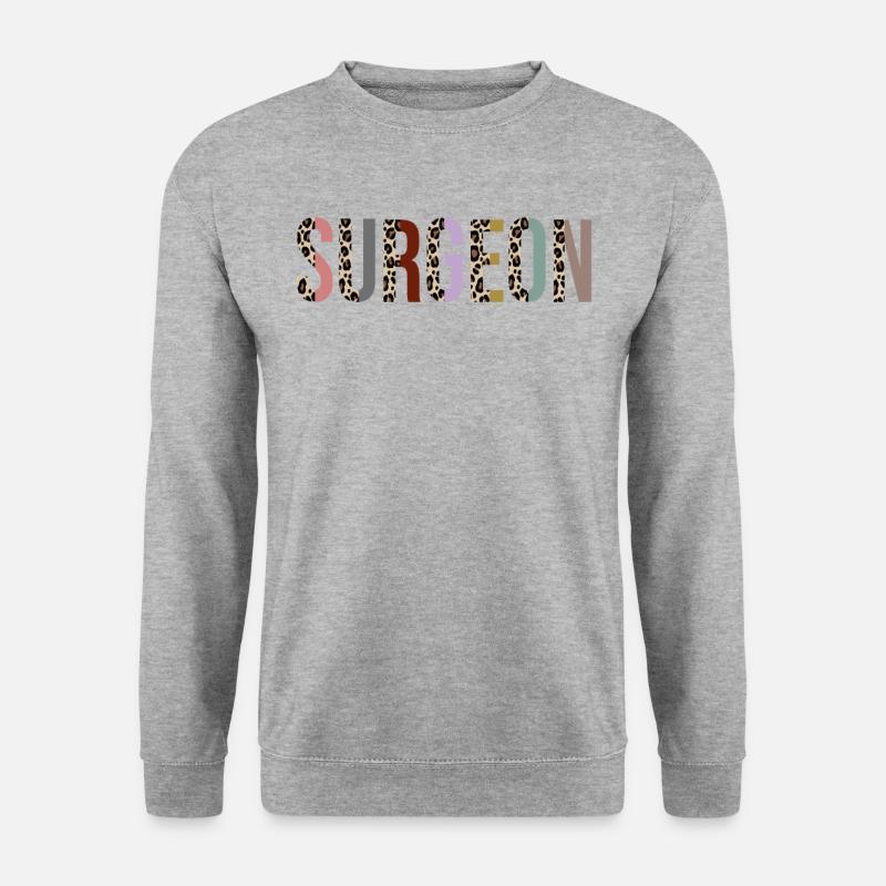 Chirurg - Unisex Pullover - Weißgrau meliert