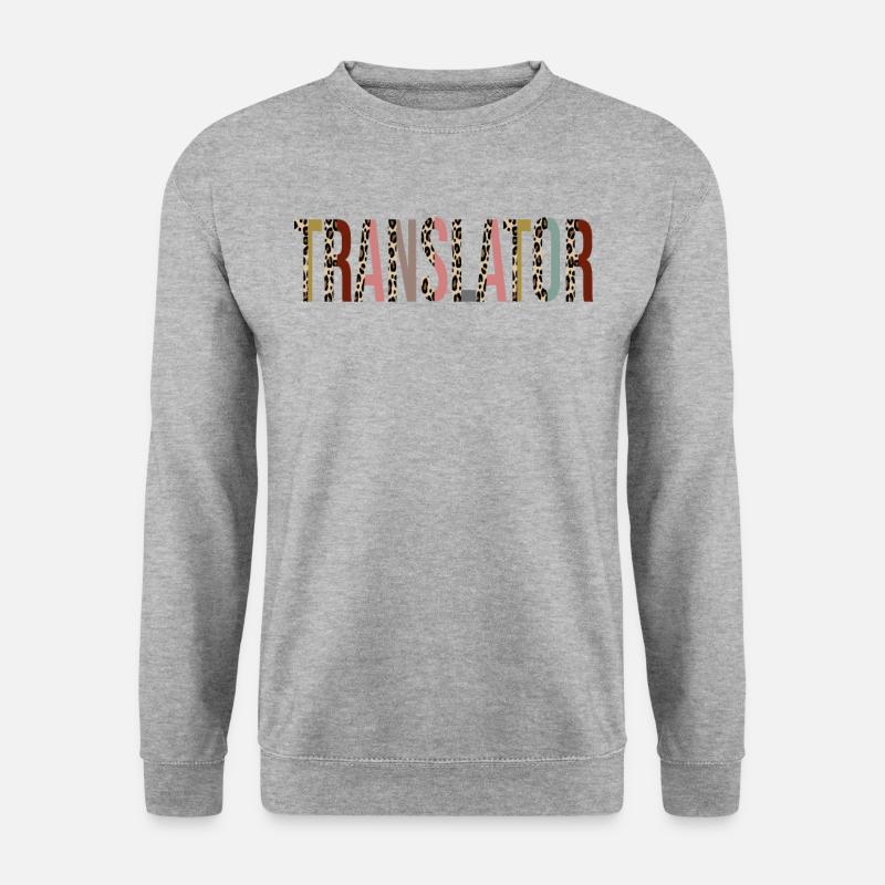 Translator - Unisex Pullover - Weißgrau meliert