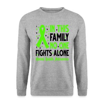 Mental Health Matters - Unisex Sweatshirt - salt & pepper - Front - Alina (178cm) & Michal (187cm)
