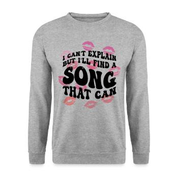 Coquette Esthétique Centre-ville - Sweat-shirt Unisexe - gris chiné - Devant - Alina (178cm) & Michal (187cm)