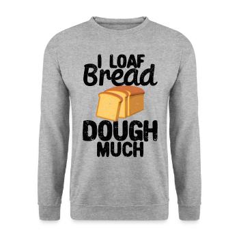 Funny bread baker - Unisex Sweatshirt - salt & pepper - Front - Alina (178cm) & Michal (187cm)