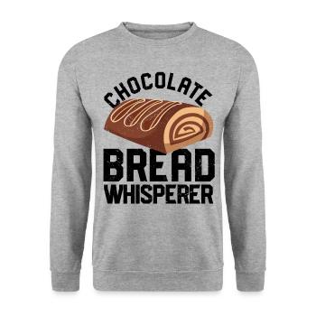 Funny bread baker - Unisex Sweatshirt - salt & pepper - Front - Alina (178cm) & Michal (187cm)
