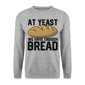 Funny bread baker - Unisex Sweatshirt - salt & pepper - Front - Alina (178cm) & Michal (187cm)