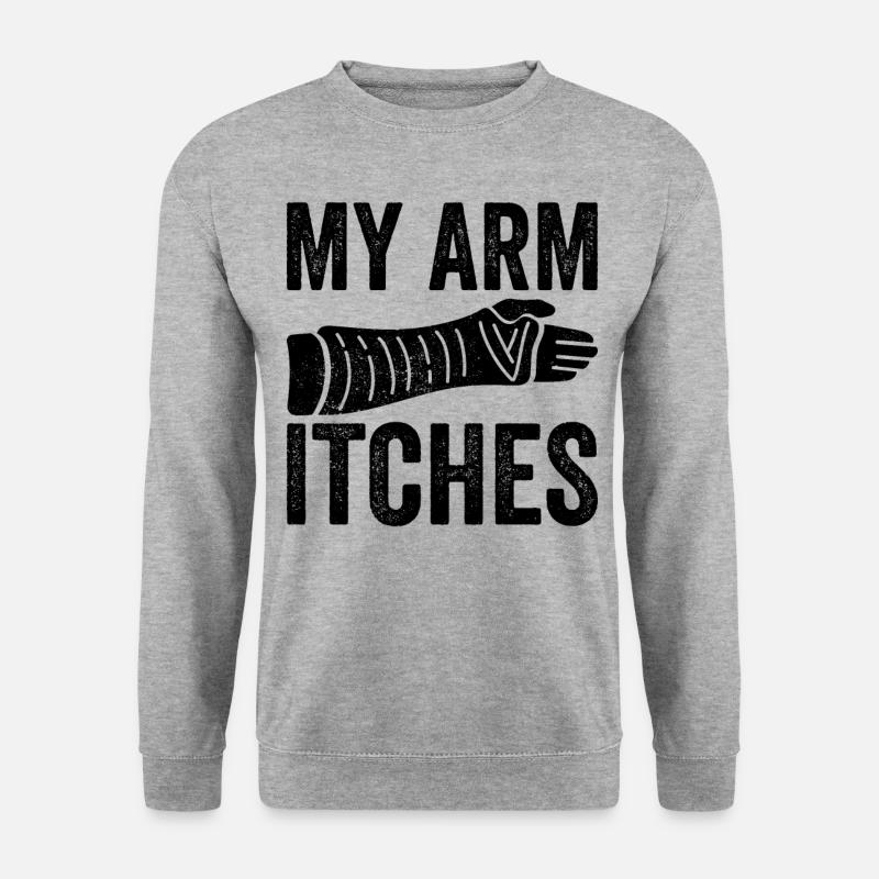 Bras cassé - Sweat-shirt Unisexe - gris chiné