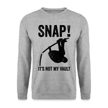 Fun Pole Vault Pole Vault - Unisex Sweatshirt - salt & pepper - Front - Alina (178cm) & Michal (187cm)