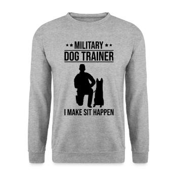 policeman - Unisex Sweatshirt - salt & pepper - Front - Alina (178cm) & Michal (187cm)