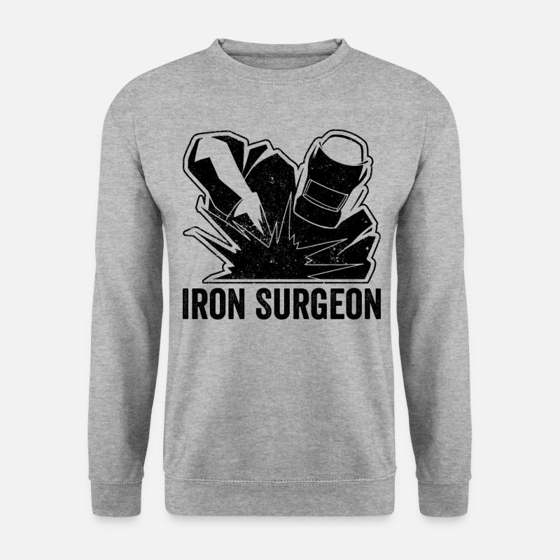 Iron Surgeon Welder Welding - Unisex Sweatshirt - salt & pepper