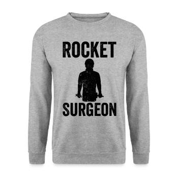 Steel Surgeon Blacksmith Blacksmith - Unisex Sweatshirt - salt & pepper - Front - Alina (178cm) & Michal (187cm)