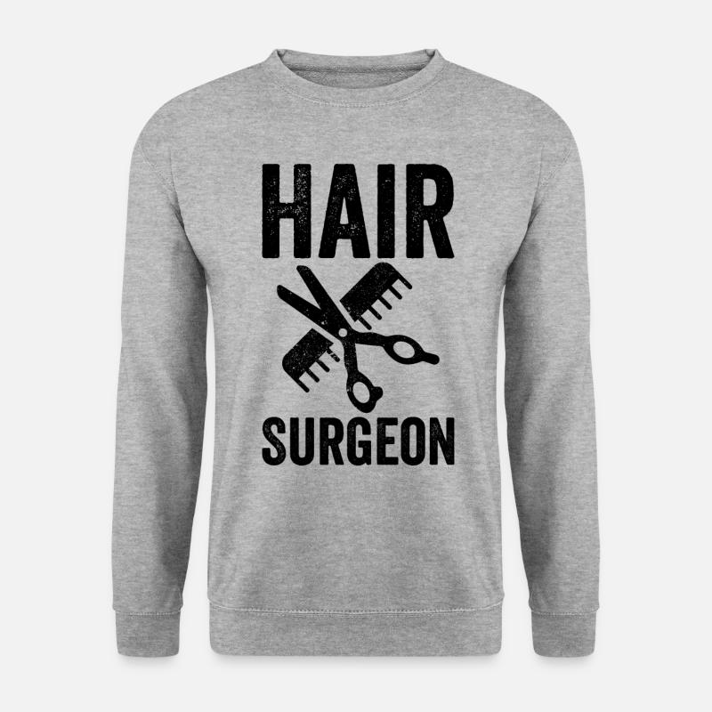 Friseurin Friseurin Friseurin - Unisex Pullover - Weißgrau meliert