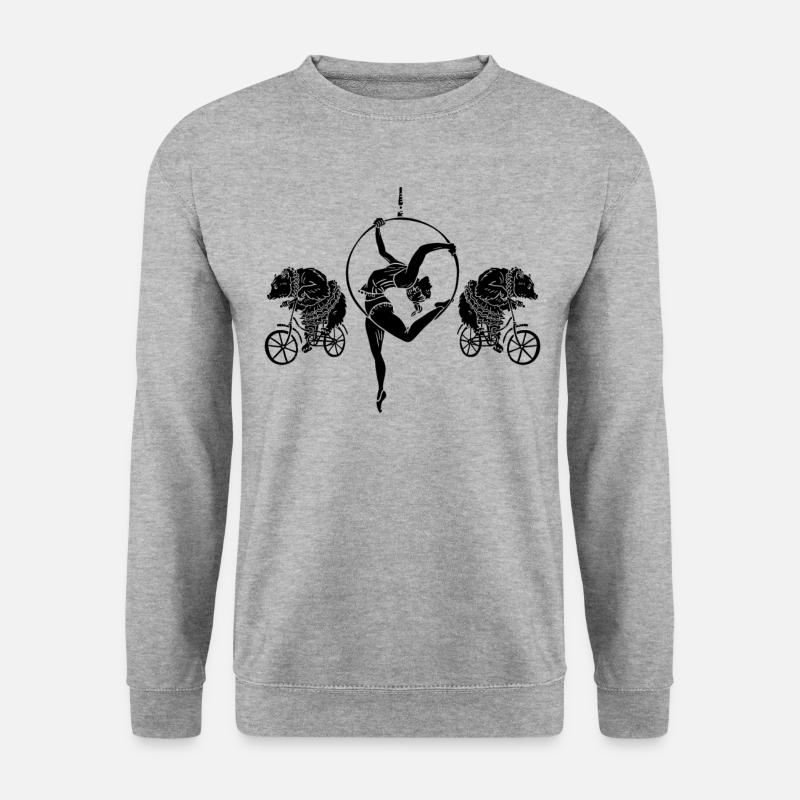 Zirkusartist - Unisex Pullover - Weißgrau meliert