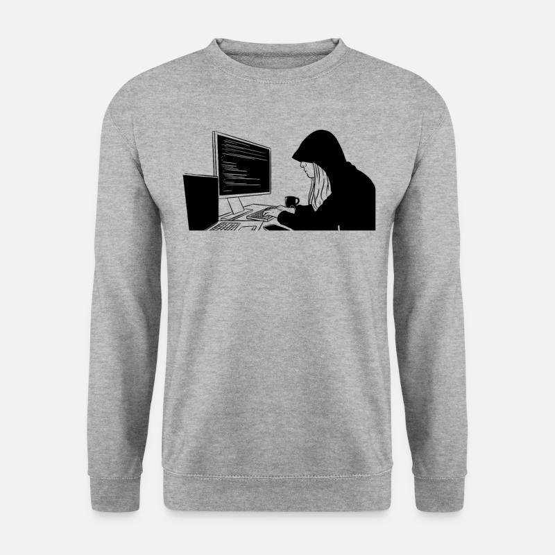 Codage de programmation du programmeur - Sweat-shirt Unisexe - gris chiné