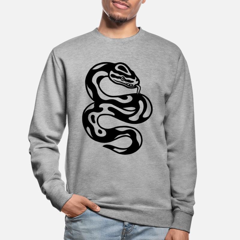 Serpent python puffer Sweat-shirt Unisexe