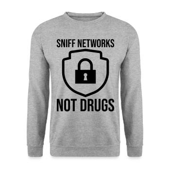 Cybersecurity Computer Security Cybersecurity - Unisex Sweatshirt - salt & pepper - Front - Alina (178cm) & Michal (187cm)
