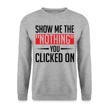 Cybersecurity Computer Security Cybersecurity - Unisex Sweatshirt - salt & pepper - Front - Alina (178cm) & Michal (187cm)