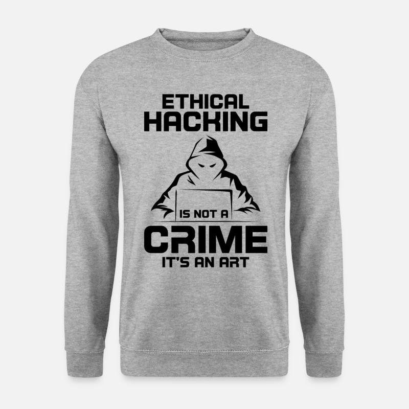 Cybersécurité Sécurité informatique Cybersécurité - Sweat-shirt Unisexe - gris chiné
