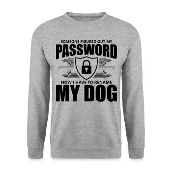 Cybersecurity Computer Security Cybersecurity - Unisex Sweatshirt - salt & pepper - Front - Alina (178cm) & Michal (187cm)