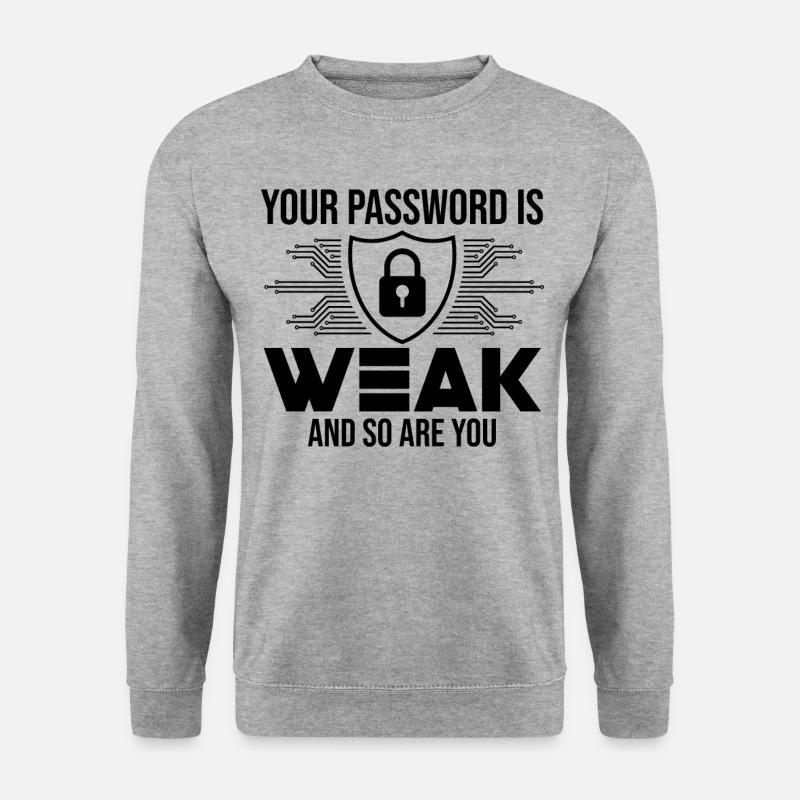 Funny Cybersecurity Computer Security - Unisex Sweatshirt - salt & pepper