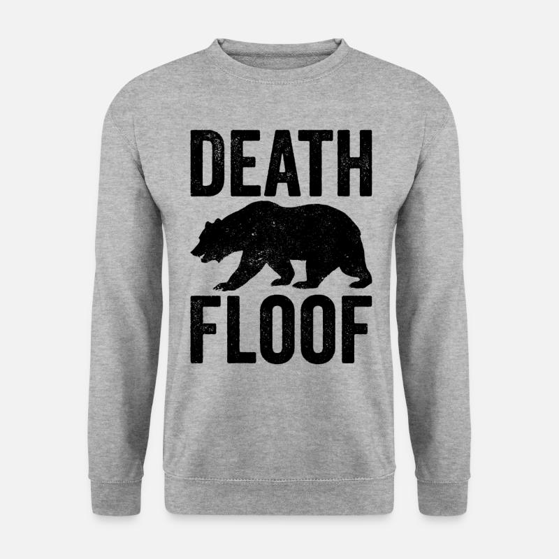 Funny bear death Floof - Unisex Sweatshirt - salt & pepper