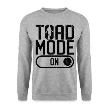 Funny skipping rope skipping rope skipping rope toad - Unisex Sweatshirt - salt & pepper - Front - Alina (178cm) & Michal (187cm)