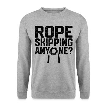 Funny skipping rope jumping rope jumping rope for - Unisex Sweatshirt - salt & pepper - Front - Alina (178cm) & Michal (187cm)