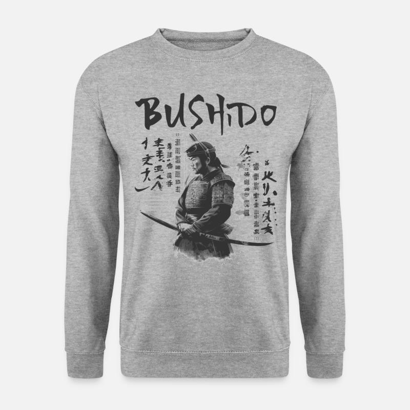 Bushido - Unisex Pullover - Weißgrau meliert
