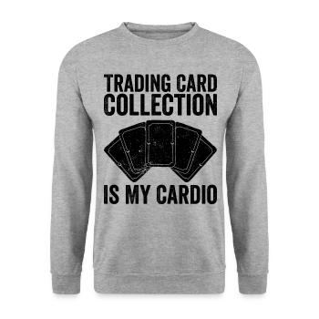 Jeu de cartes à collectionner amusant TCG - Sweat-shirt Unisexe - gris chiné - Devant - Alina (178cm) & Michal (187cm)