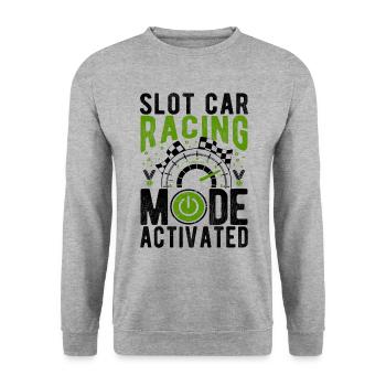 Slot Car Racing Mode Activé Slotcar Racer - Sweat-shirt Unisexe - gris chiné - Devant - Alina (178cm) & Michal (187cm)