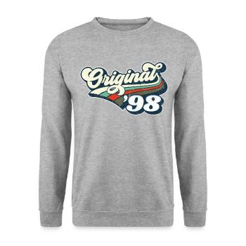 Original '98 - Unisex Sweatshirt - salt & pepper - Front - Alina (178cm) & Michal (187cm)
