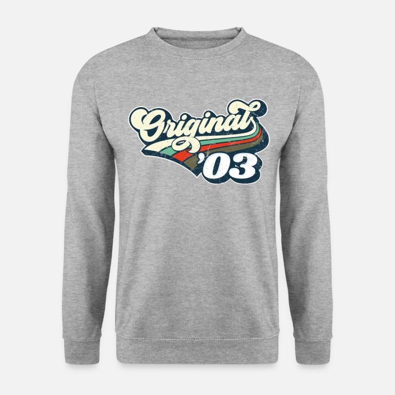 Original `03 - Unisex Pullover - Weißgrau meliert