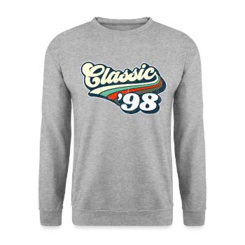 Classic '98 - Unisex Sweatshirt - salt & pepper - Front - Alina (178cm) & Michal (187cm)