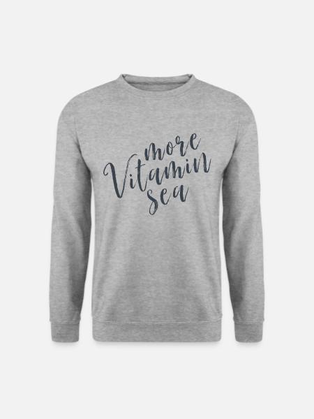 More Vitamin Sea C - Unisex Pullover - Weißgrau meliert